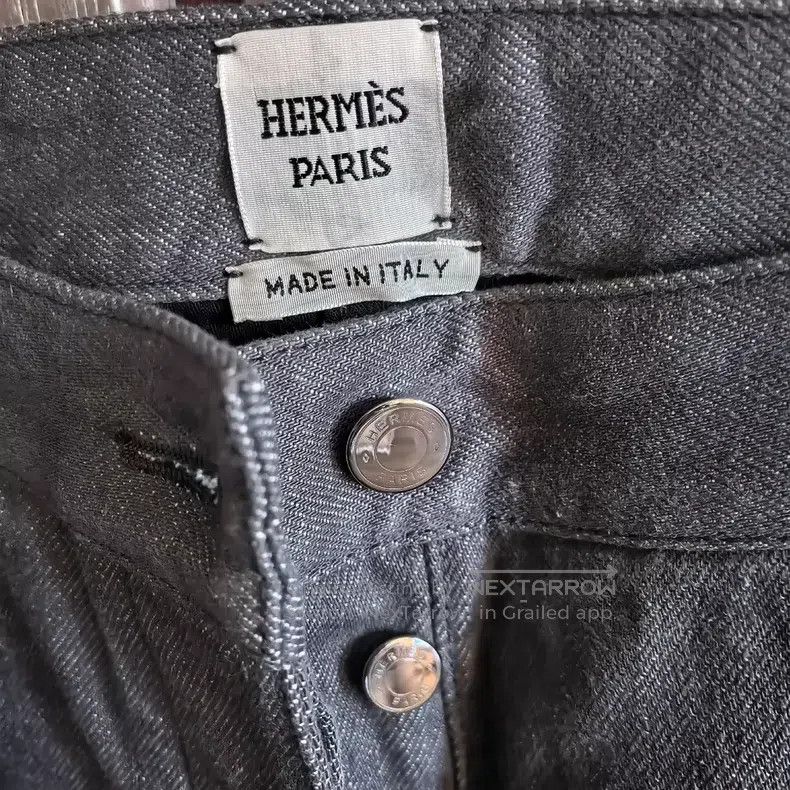 Hermes Hermes Denim pants Size 25" / US 0 / IT 36 - 2 Thumbnail