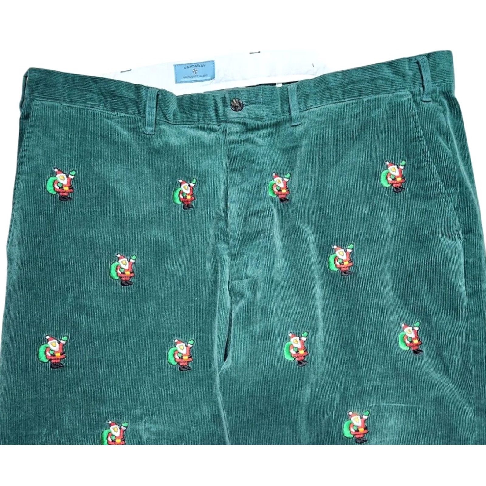 Vintage Castaway Pants Nantucket Sz 40 Christmas Green Corduroy Beachcomber Santa Size US 40 / EU 56 - 3 Thumbnail