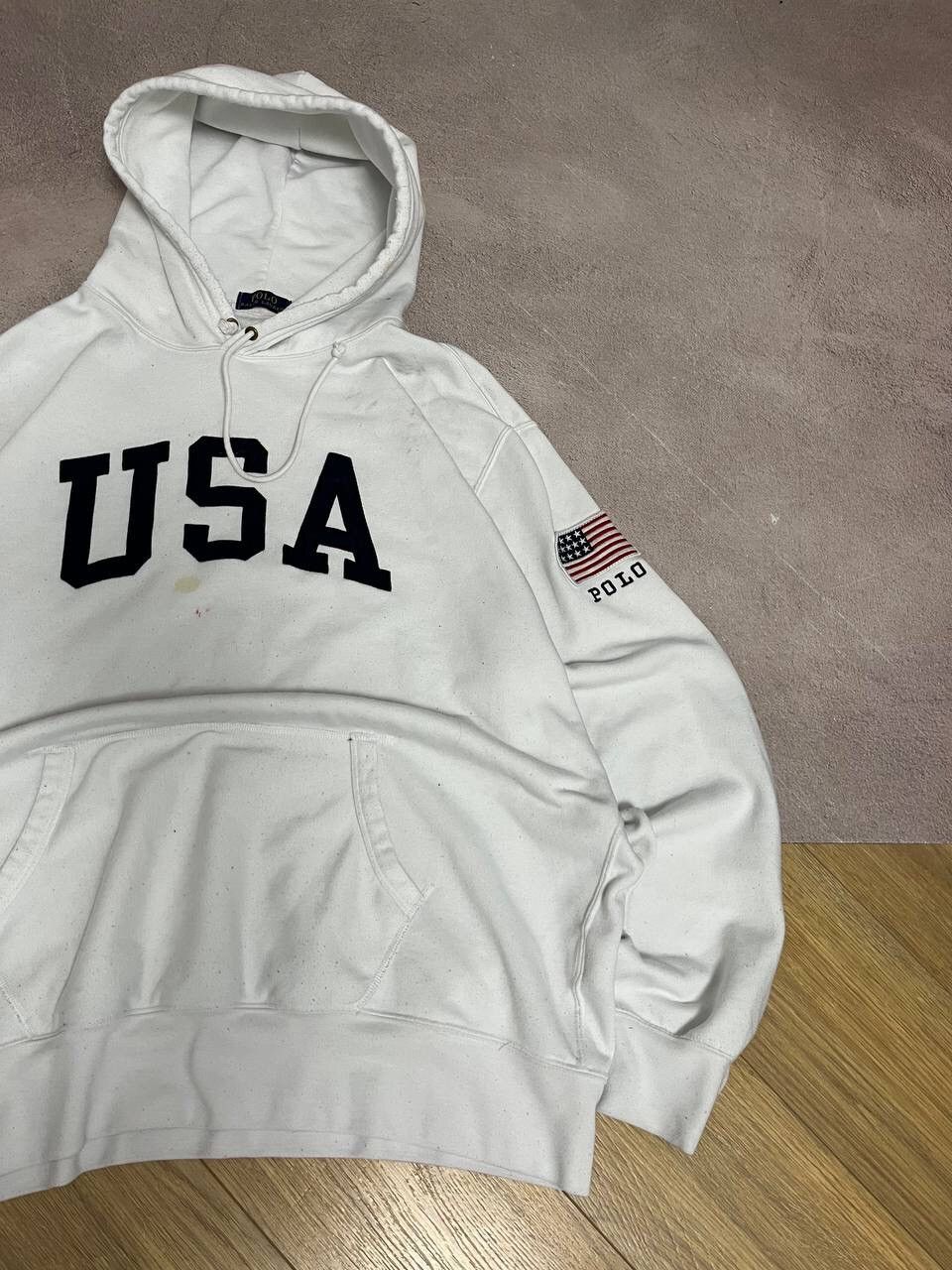 Polo Ralph Lauren Polo Ralph Lauren USA vintage distressed hoodie Size US XXL / EU 58 / 5 - 2 Thumbnail