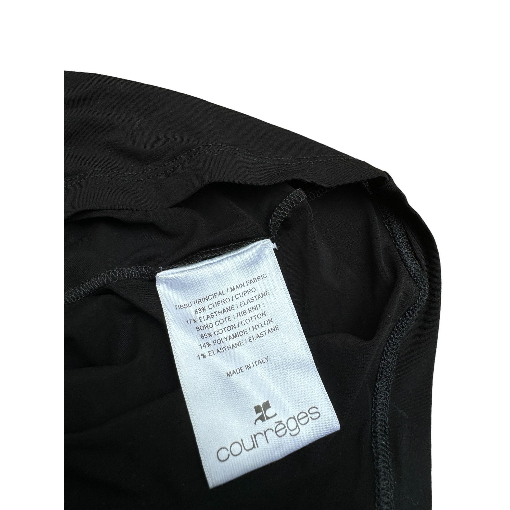 Courreges Vintage Black Sheer Rollneck Size M / US 6-8 / IT 42-44 - 5 Thumbnail