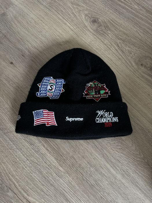 Supreme new era championship hot sale beanie