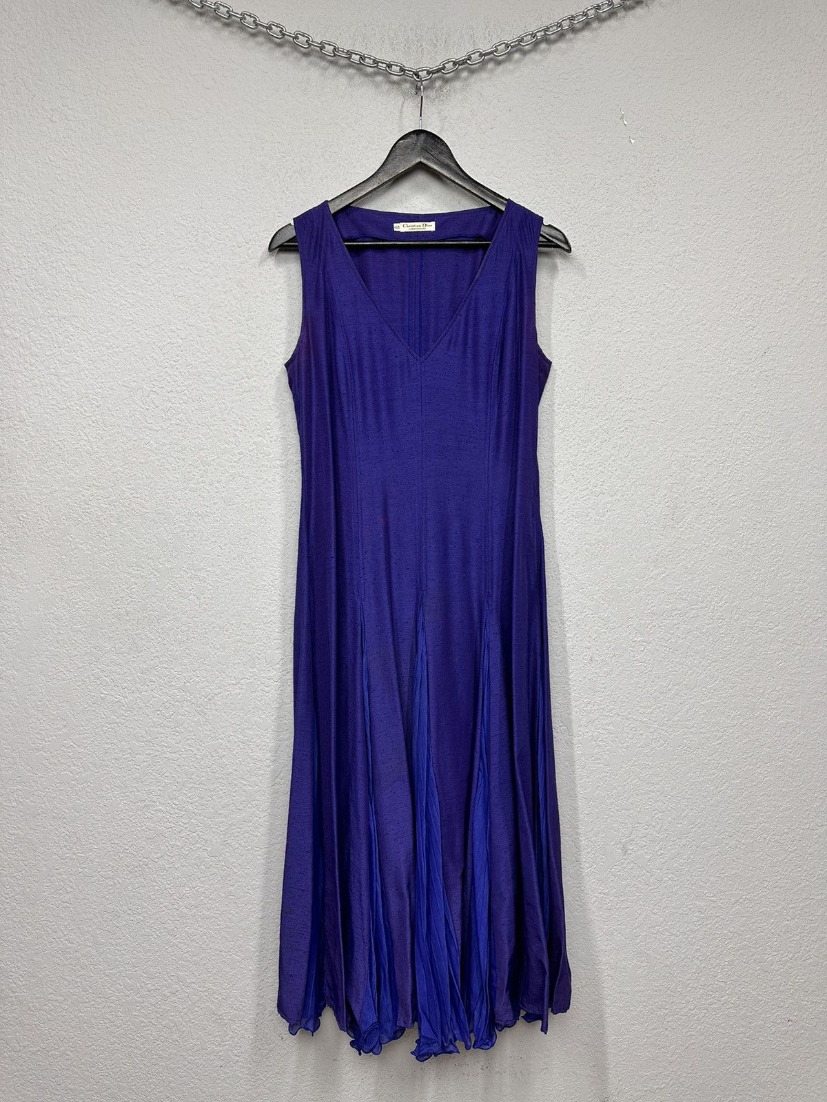 Christian Dior Monsieur OMG😻 Vintage Dress 80s Christian Dior COODONNES Viscose Size M / US 6-8 / IT 42-44 - 2 Thumbnail