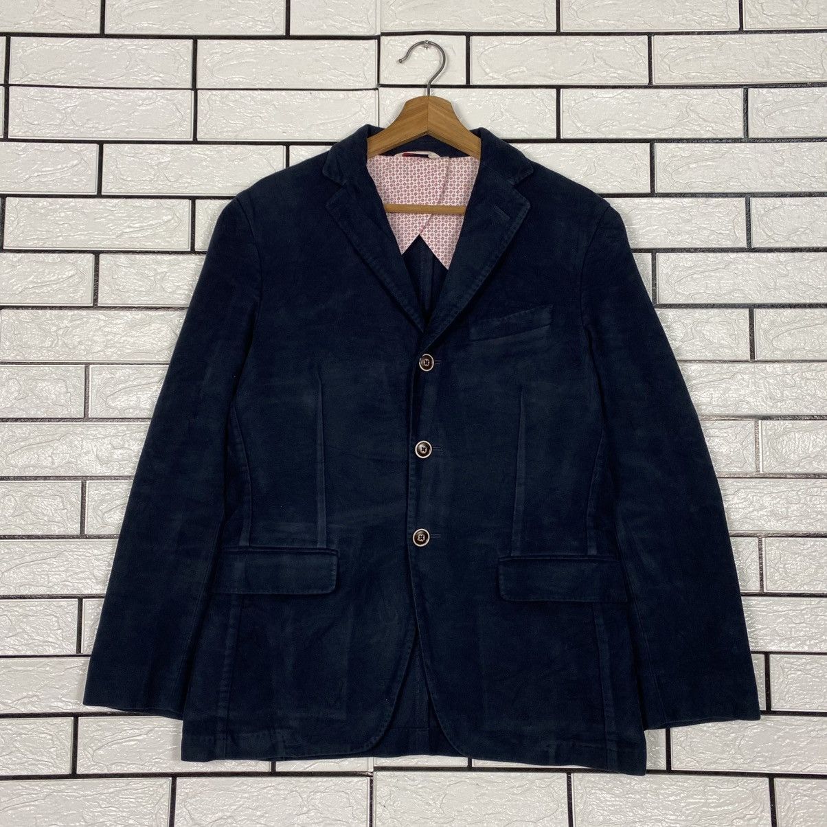 Vintage 📌Brooks Brothers 1818 Red Fleece Chore Jacket Size US M / EU 48-50 / 2 - 2 Thumbnail