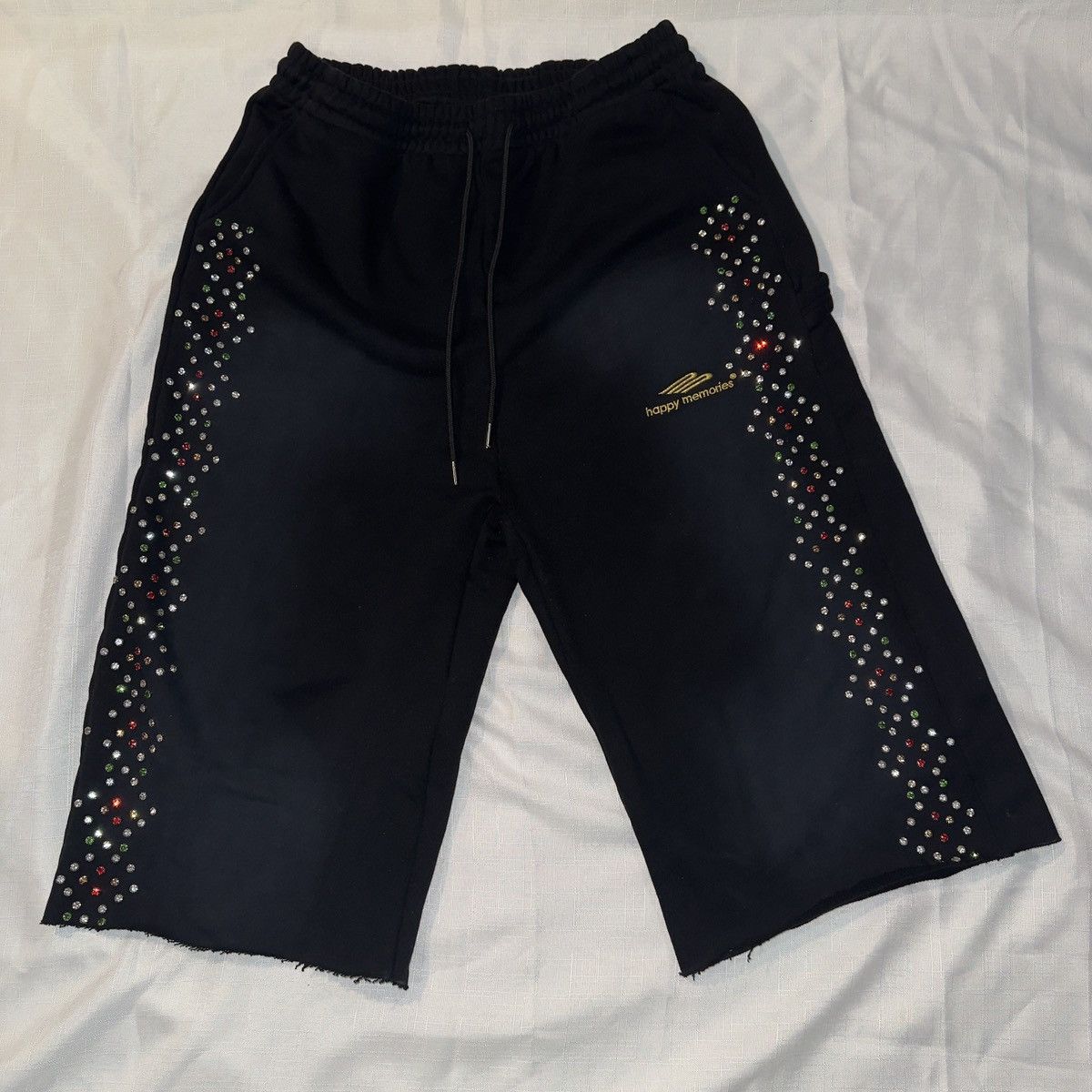 HMDD HMDD Crystal Sweatpants (CROPPED) Black XL Size US 32 / EU 48 - 1 Thumbnail