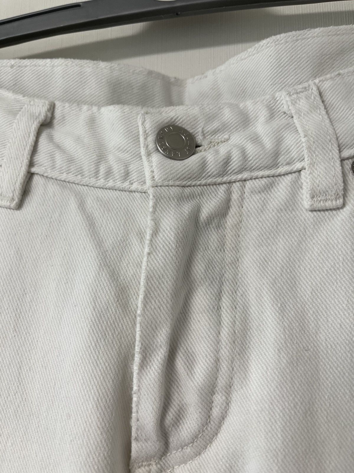 Helmut Lang × Prada × Vintage Helmut Lang Vintage Broken Denim White Jeans Size US 28 / EU 44 - 6 Thumbnail