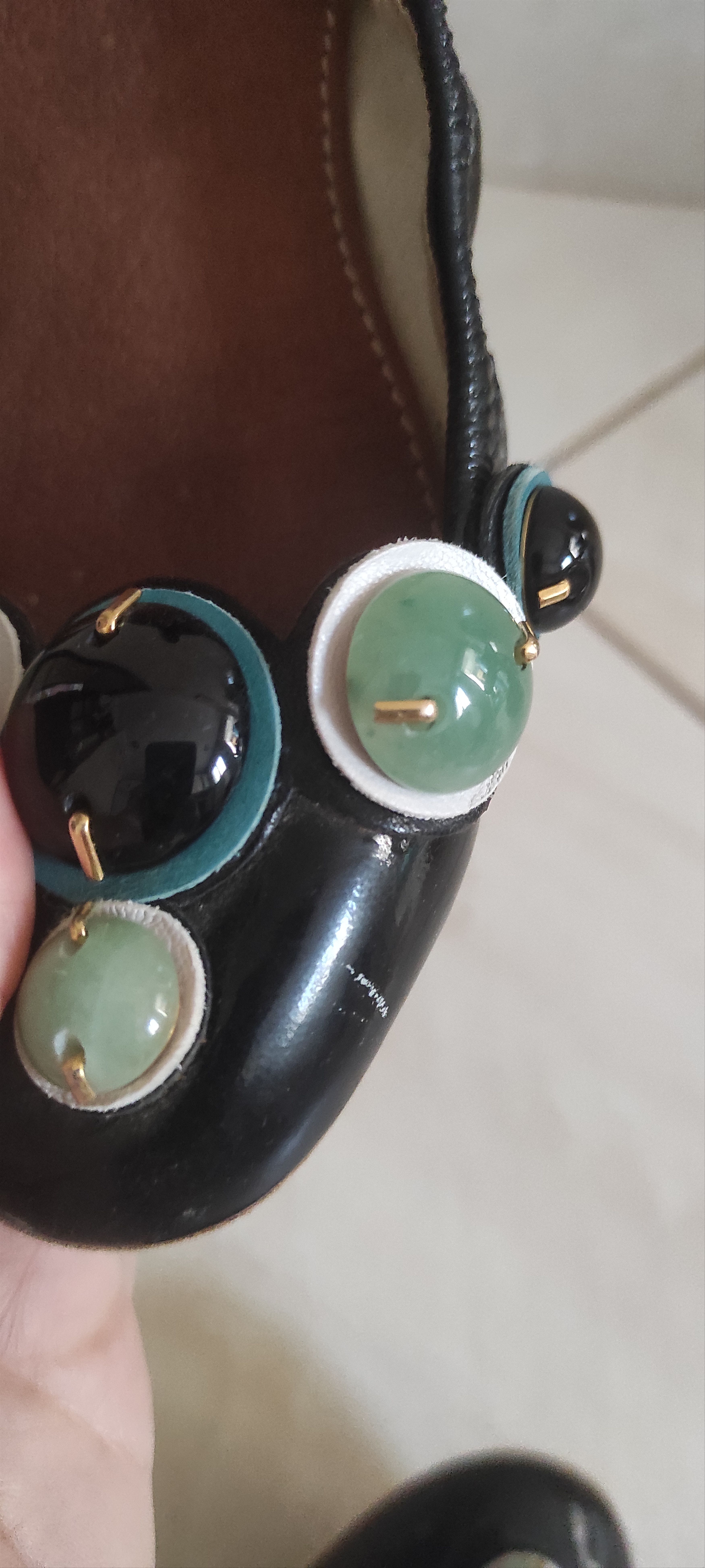 Miu Miu Miu Miu Embellished Ballerinas Black Made in Italy Size US 6 / IT 36 - 13 Thumbnail