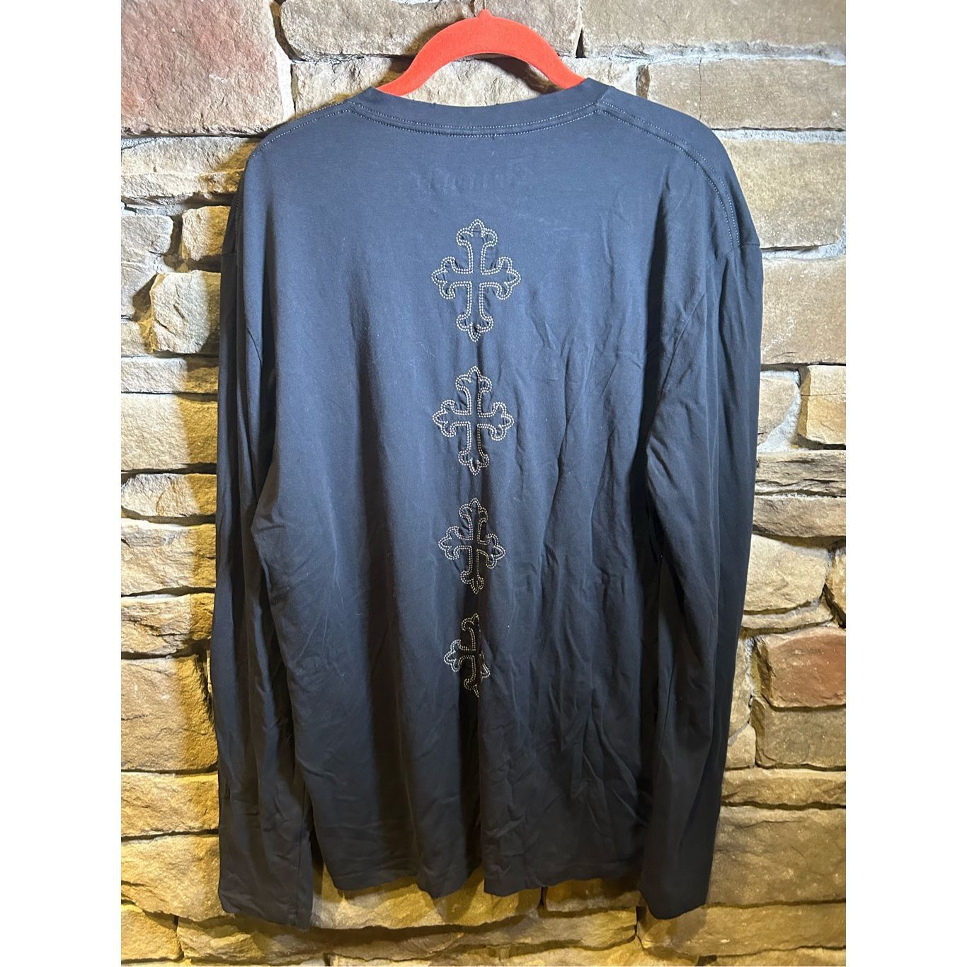 Vintage Vintage Y2K Dragonfly Thermal Embroidered Long Sleeve skull Size US L / EU 52-54 / 3 - 6 Thumbnail