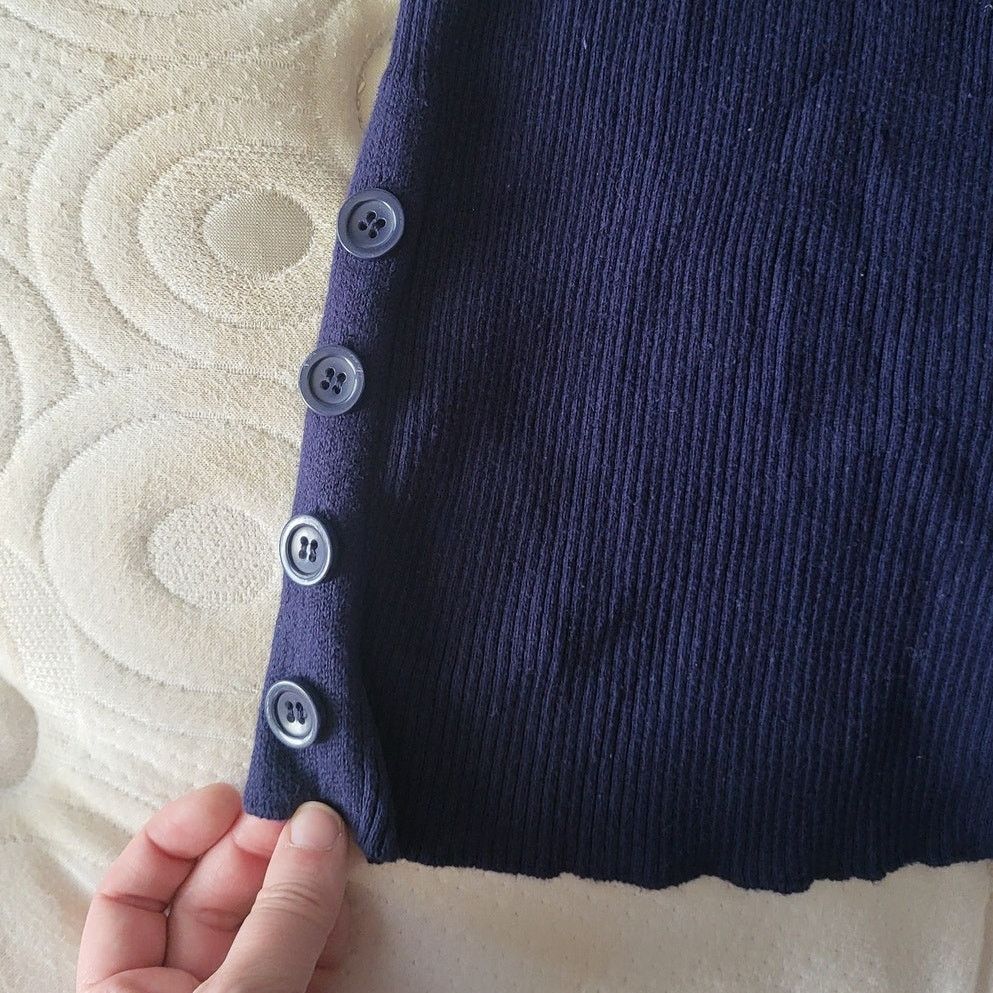 Other Lane Bryant Navy Blue Long Sleeve Ribbed Top - 18/20 Size XXL / US 16-18 / IT 52-54 - 3 Thumbnail
