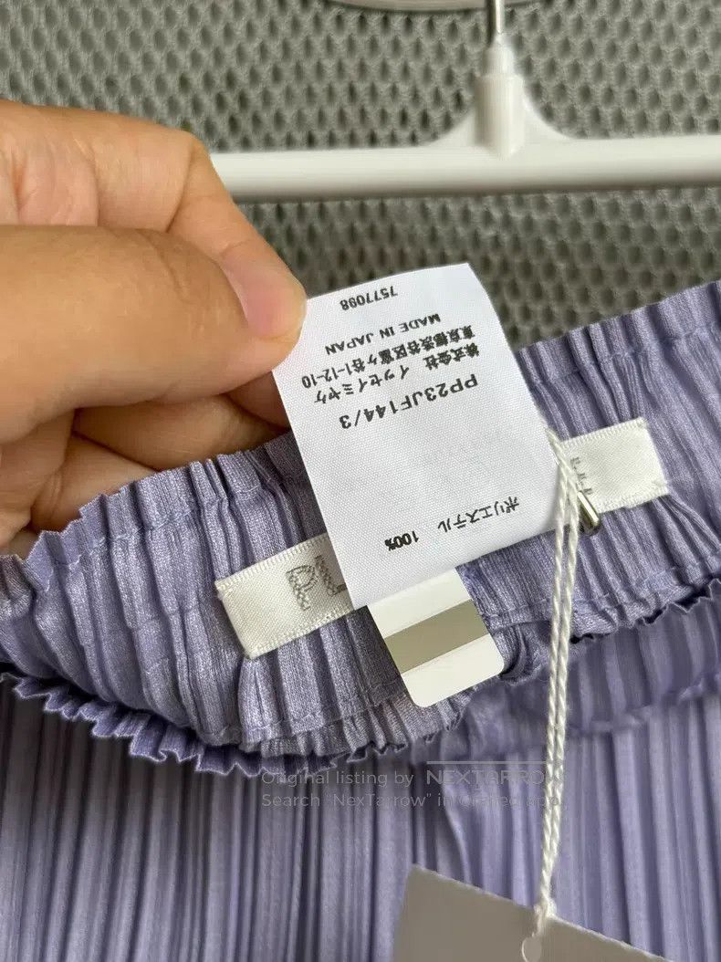 Issey Miyake Issey Miyake size:3 Purple Irregular Pants Size 31" - 5 Thumbnail