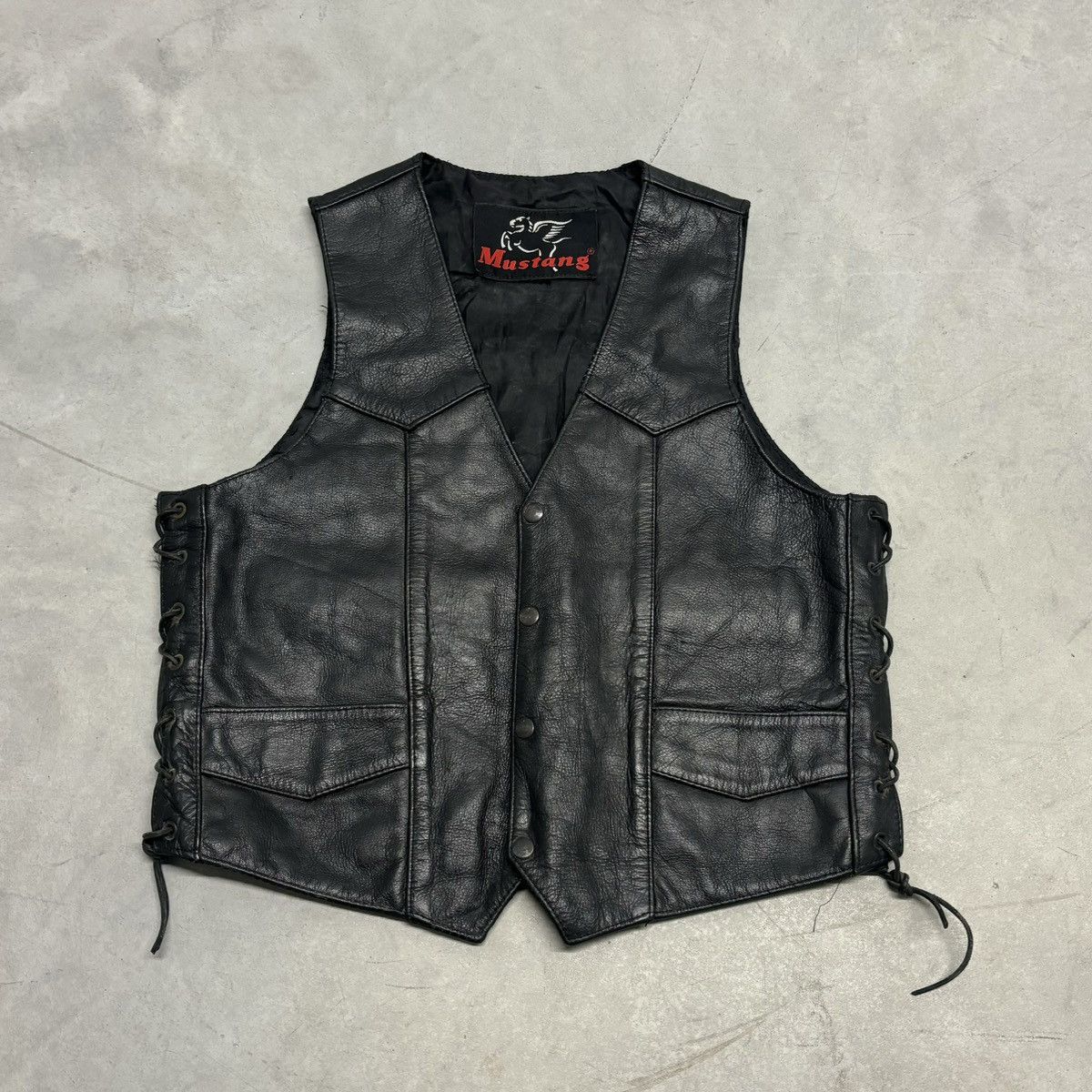 トップス 90s Dirk Bikkembergs Leather Vest AW1995 Dirk Bikkembergs velcro straps leather vest