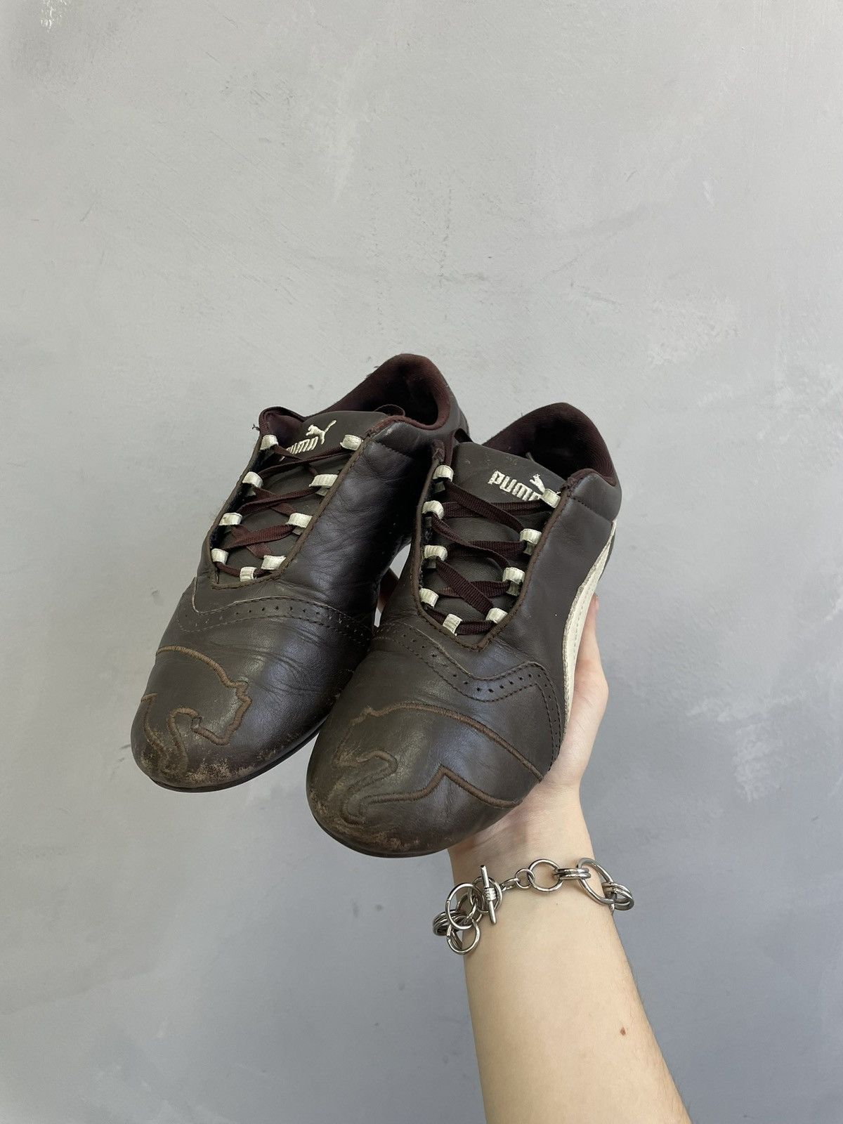 Puma hype brown leather mostro bubble puma speed cat shoes Size US 6 / IT 36 - 15 Thumbnail