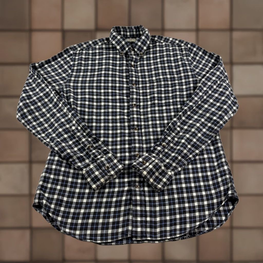Faherty Faherty Shirt Mens M Black Plaid Flannel Button-Up Casual Pocketed Striped? (Note: Do not include new words) Size US M / EU 48-50 / 2 - 1 Thumbnail