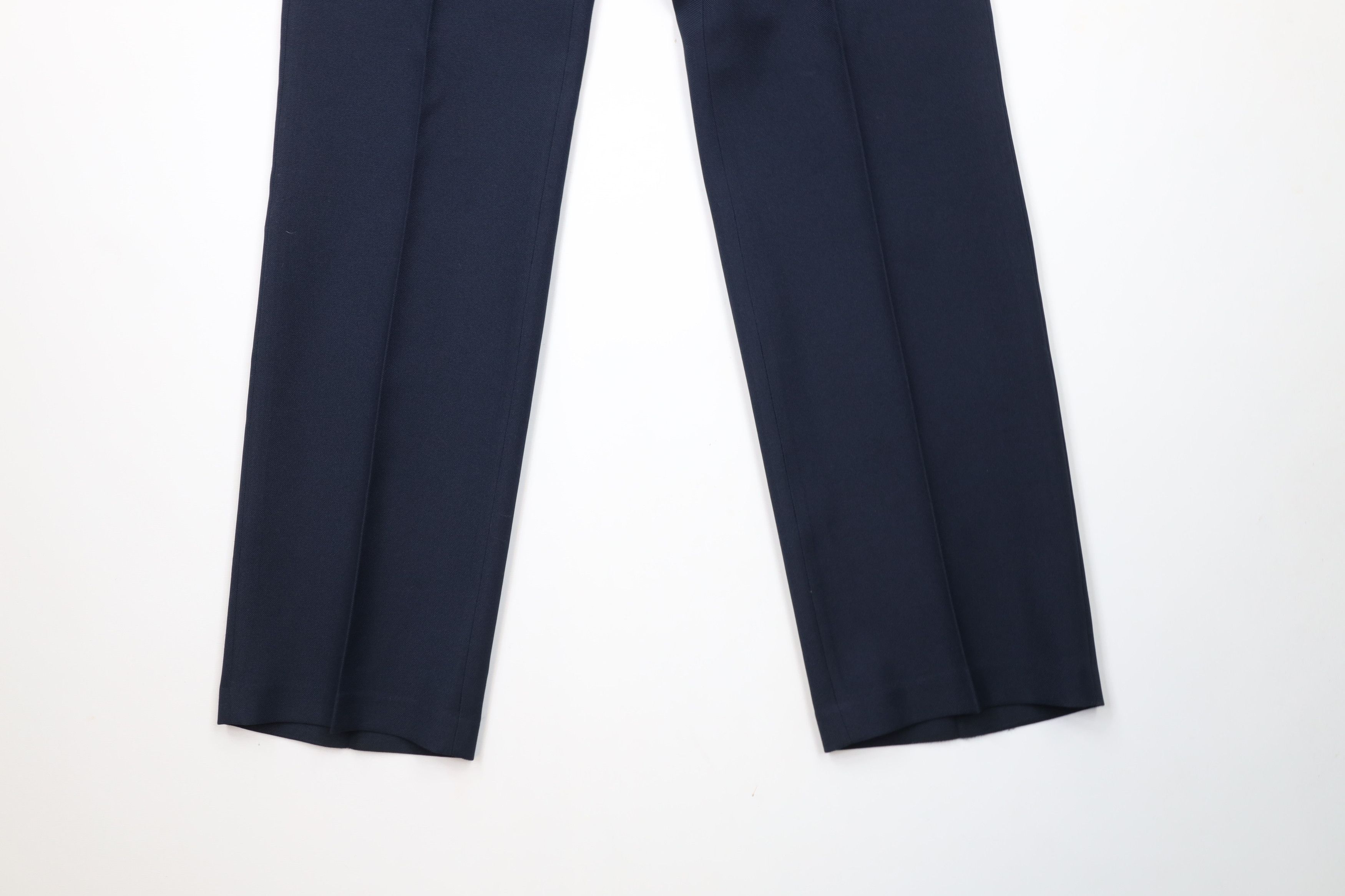 Levi's × Vintage Vintage 70s Levis Flared Wide Leg Chino Pants Navy Blue USA Size US 30 / EU 46 - 4 Thumbnail