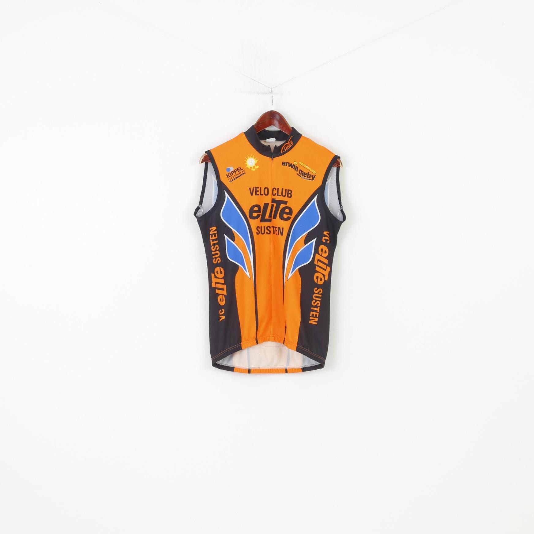 Vintage Raiffeisen Men M Vest Orange Vintage Cycling 10478 Size US M / EU 48-50 / 2 - 1 Thumbnail