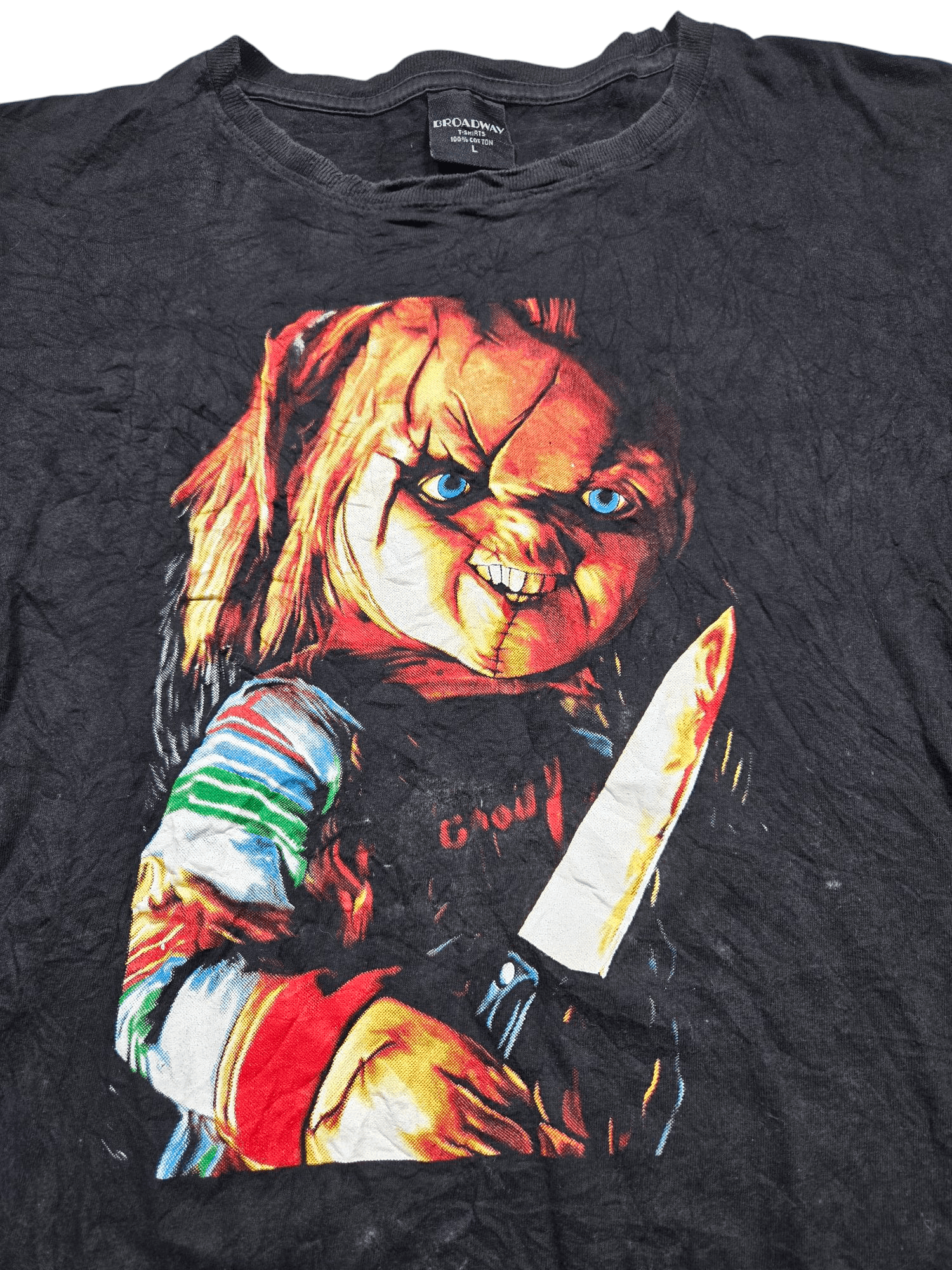Vintage Vintage Faded 00s Y2K Chucky Horror Cult Classic Shirt Size US L / EU 52-54 / 3 - 2 Thumbnail