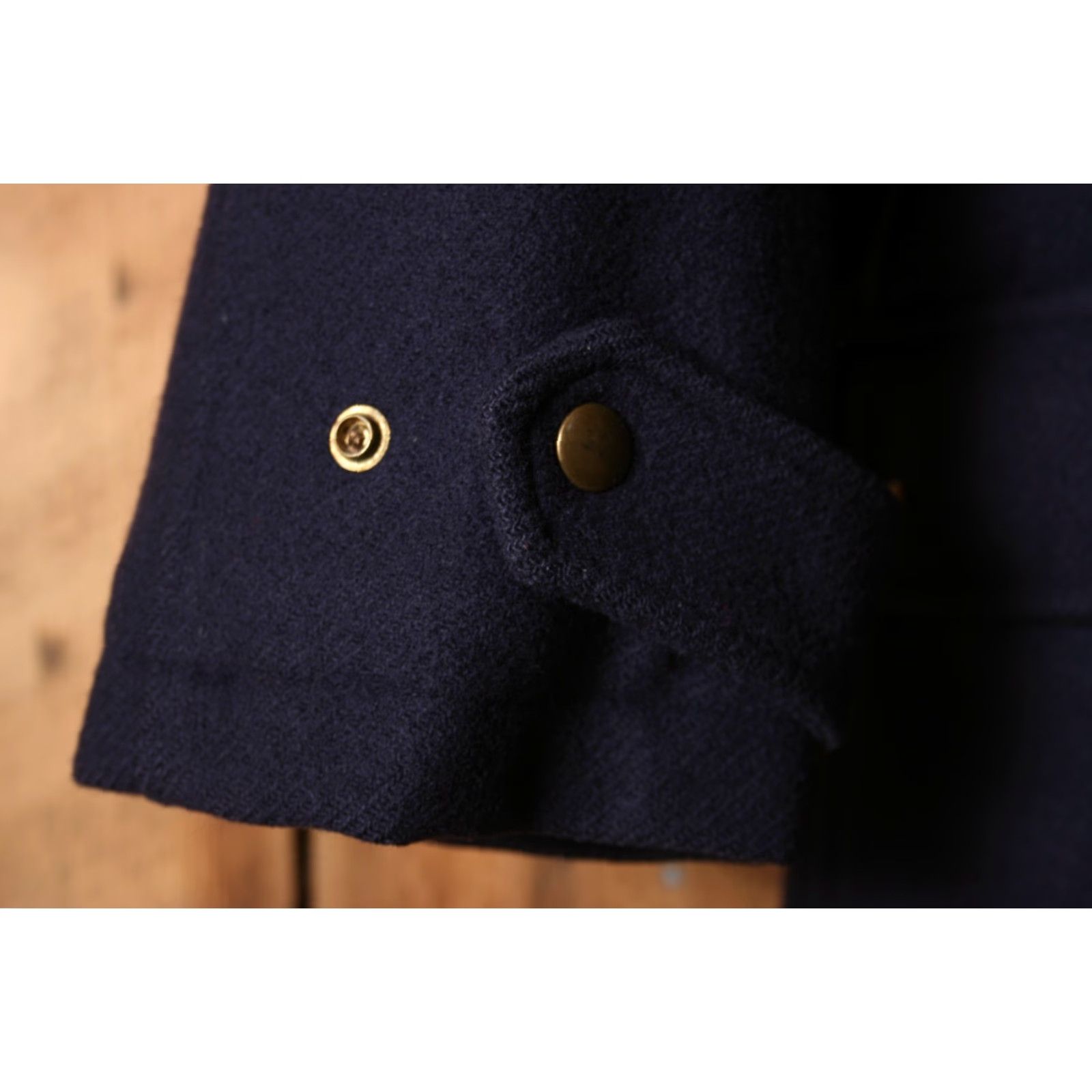 Lands' End VINTAGE Lands' End Navy Blue Wool Blend Plaid Lined Field Chore Coat Sz. L Men's Coat Size US L / EU 52-54 / 3 - 3 Thumbnail