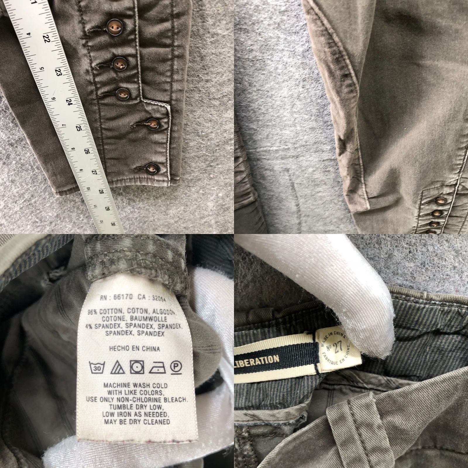 Anthropologie VINTAGE Anthropologie Daughters of the Liberation Riding Pant Womens 27 Equestrian Olive Size 27" / US 4 / IT 40 - 8 Thumbnail