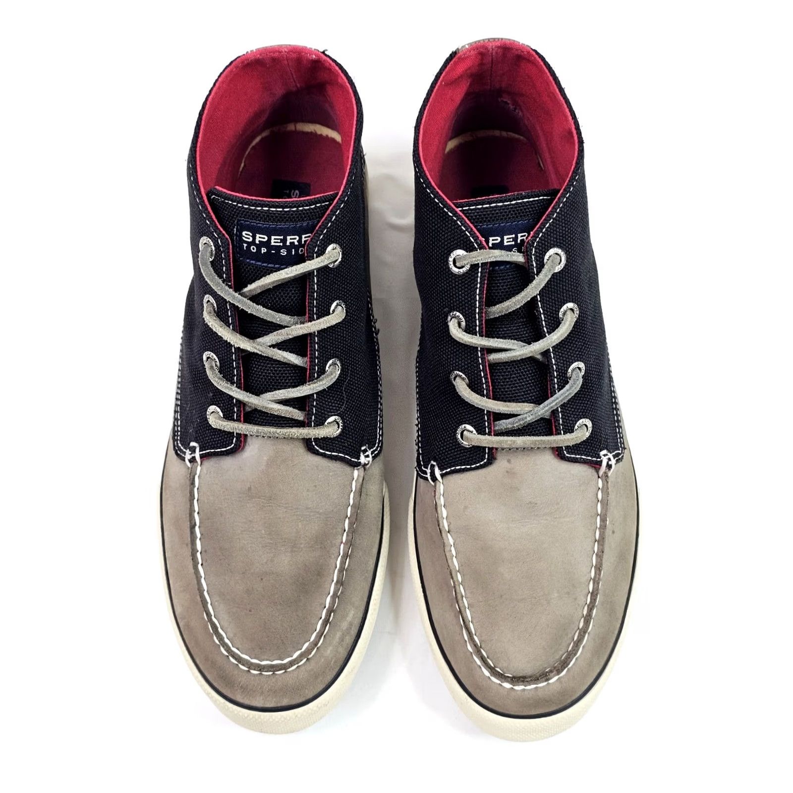 Sperry Sperry Flood Bahama Gray Leather Chukka Ankle Sneaker Men 11M Mid Top STS10125, Casual Sneaker, Leather Upper, Gray, Mid Top, 11M Mens Size US L / EU 52-54 / 3 - 5 Thumbnail