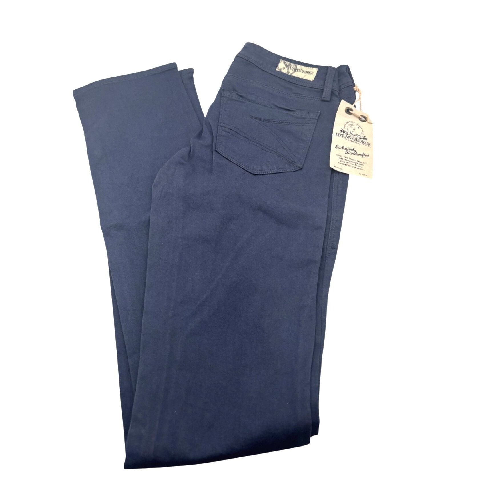 Other Dylan George Trish Straight Leg Cotton Pants, Blue, Sz. 24 Size 42" / US 20 - 4 Thumbnail