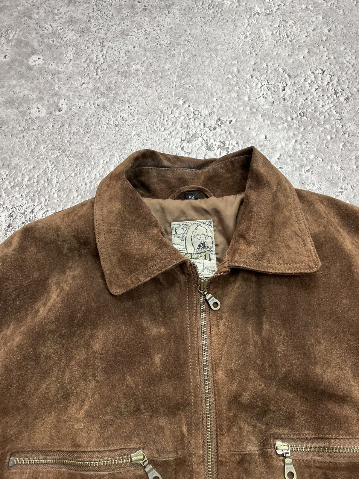 Genuine Leather Vintage Brown Leather Jacket Distressed Genuine Leather 52 Size US L / EU 52-54 / 3 - 4 Thumbnail