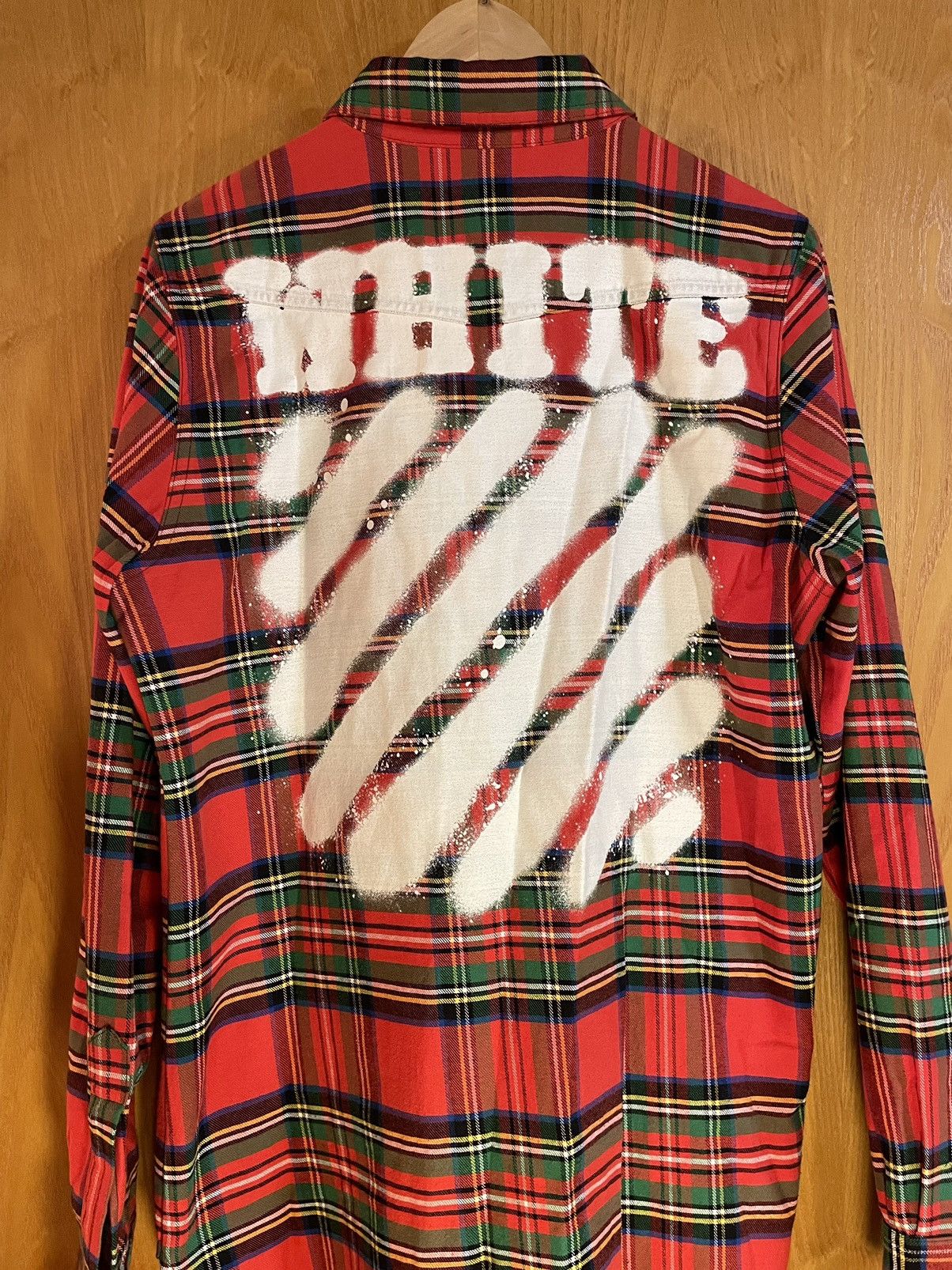 Off-White Off-White Spray Paint Flannel Shirt | Grailed