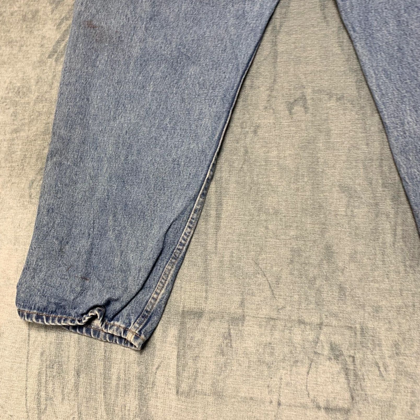 Faded Glory Faded Glory Jeans Mens 46x30 Blue Denim Cotton Relaxed Fit Straight Leg Outdoor Jeans Mens 46 Blue Cotton Denim Relaxed Straight Leg 5-Pocket Modern Size US 30 / EU 46 - 3 Thumbnail