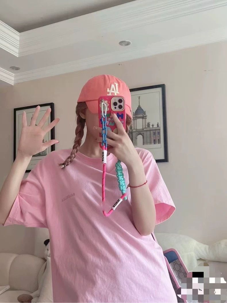 Balenciaga Balenciaga Pink double-B embroidered short sleeves Size XS / US 0-2 / IT 36-38 - 6 Thumbnail