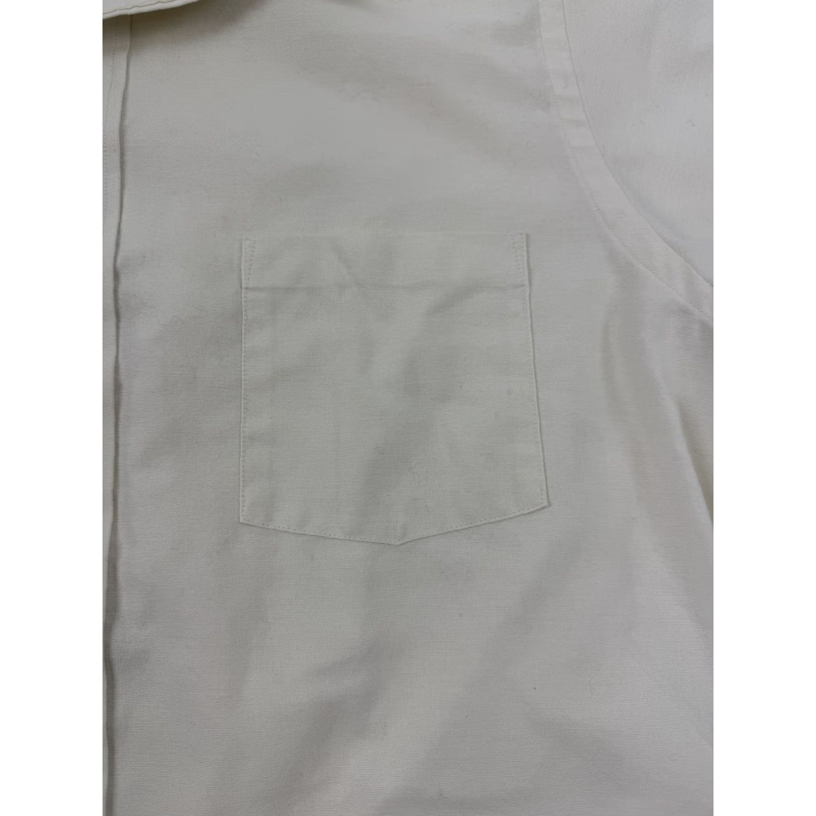 Vintage VINTAGE Cambridge Classics Shirt Mens XL White Wrinkle Free Oxford Short Sleeve Size US XL / EU 56 / 4 - 4 Thumbnail