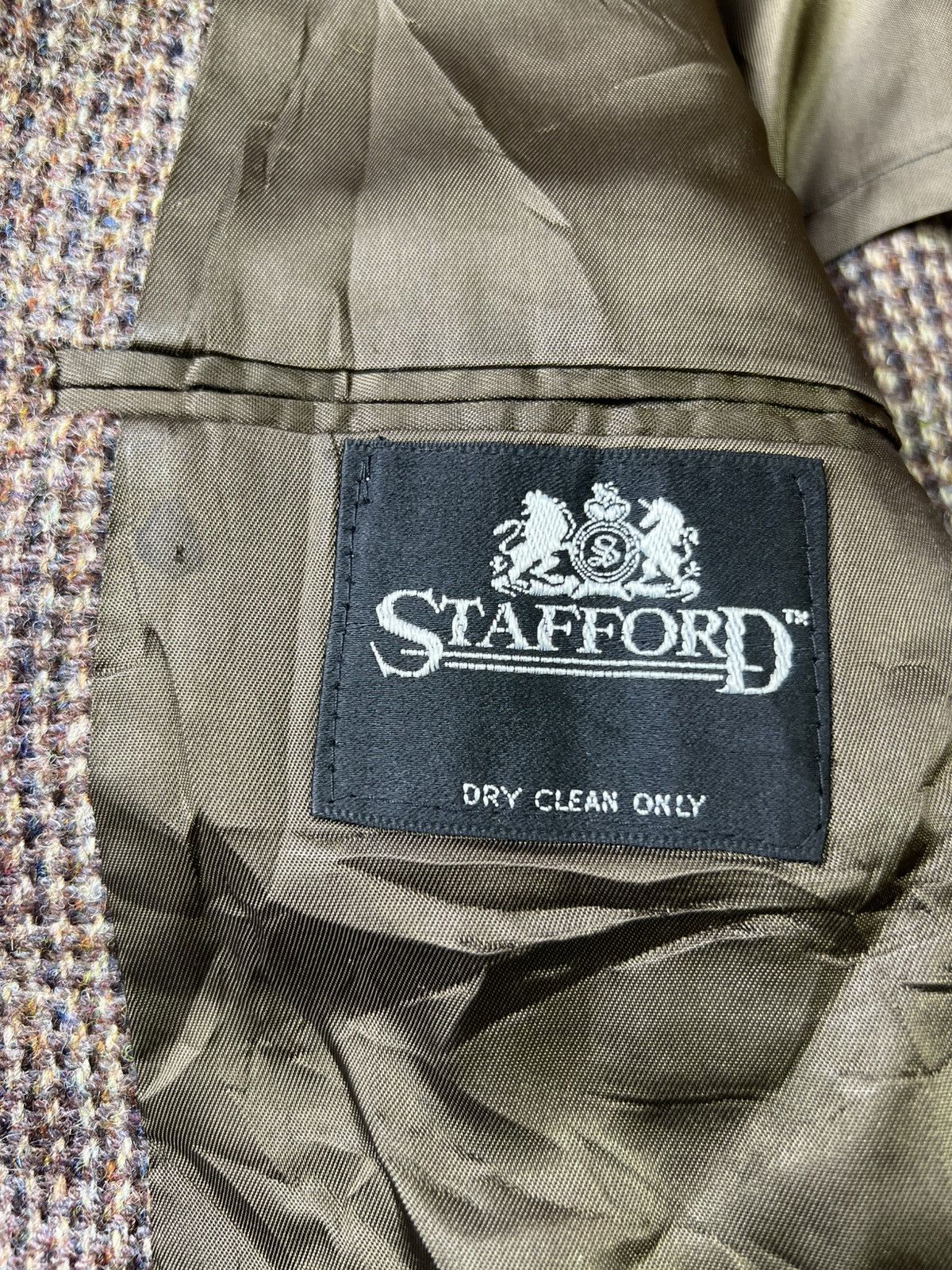 Harris Tweed Harris Tweed Stafford Blazer Brown Houndstooth Elbow Patch Size 46R - 7 Thumbnail