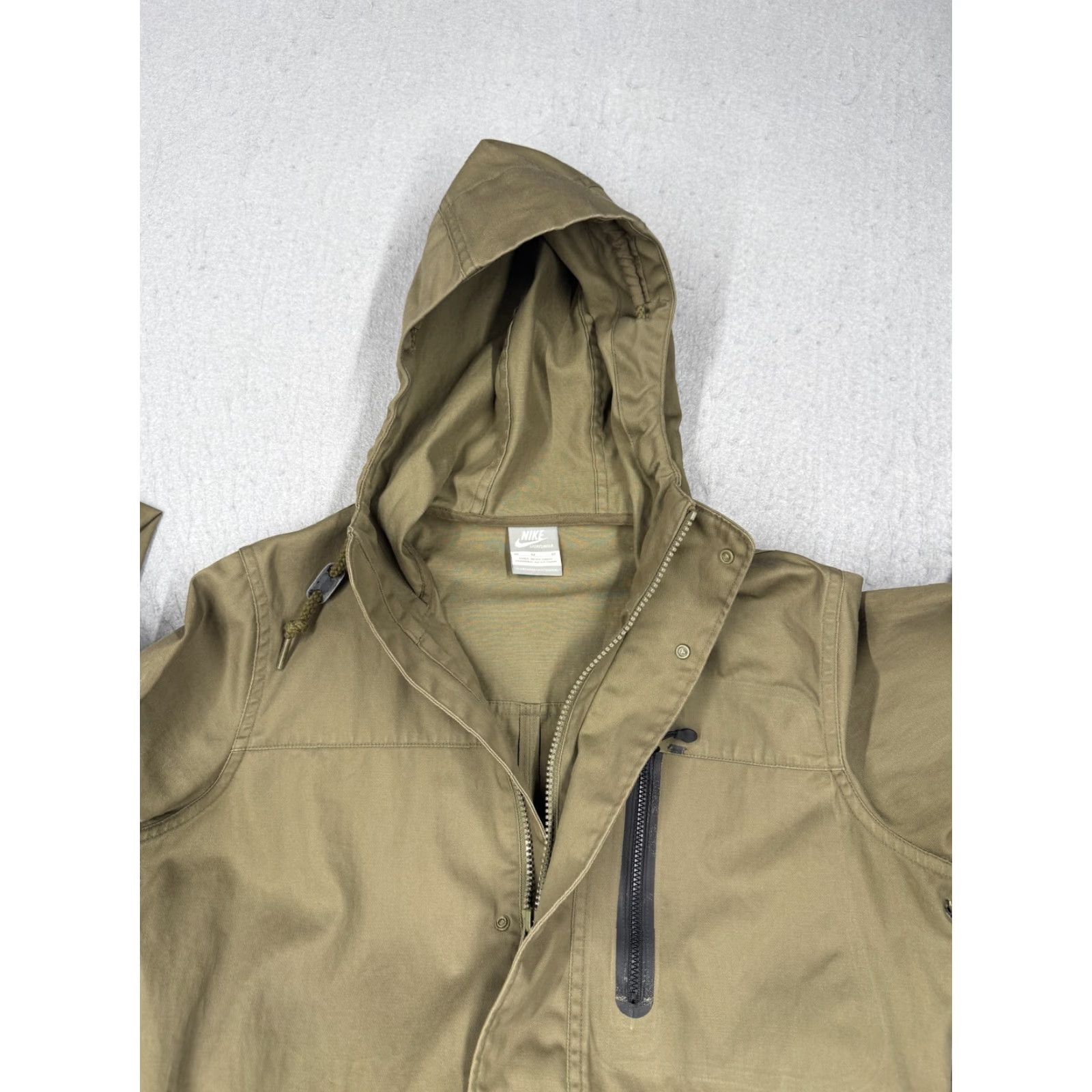 Nike Nike Jacket Women Medium Olive Green Hooded Parka Sportswear 426749-200 Cotton Size M / US 6-8 / IT 42-44 - 2 Thumbnail