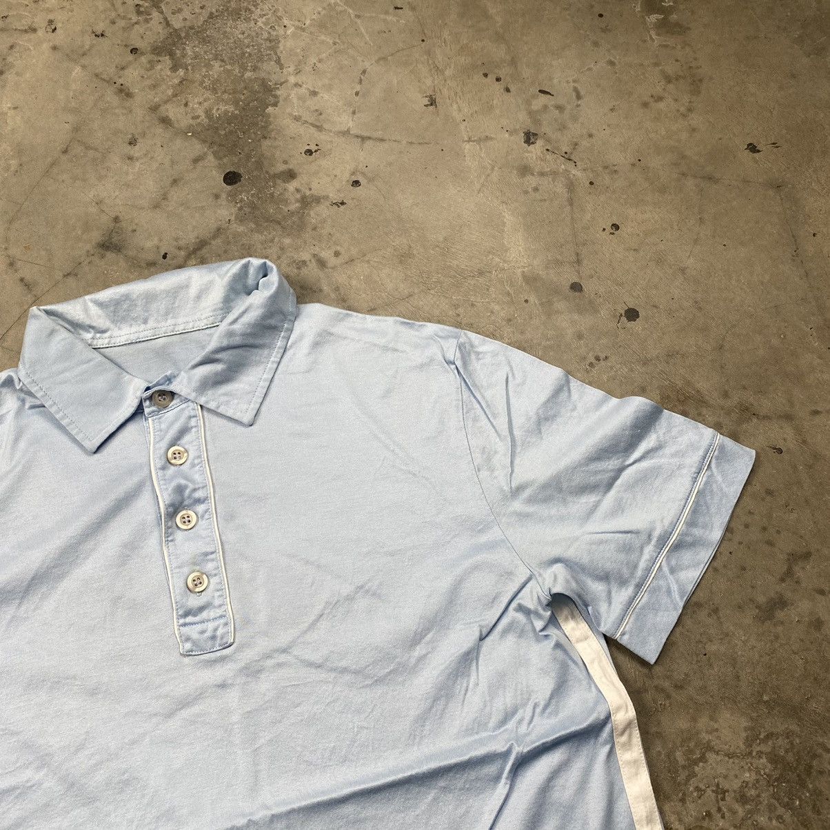 Designer × Prada Prada Cotton Satin Stretch Polos Size M / US 6-8 / IT 42-44 - 3 Thumbnail