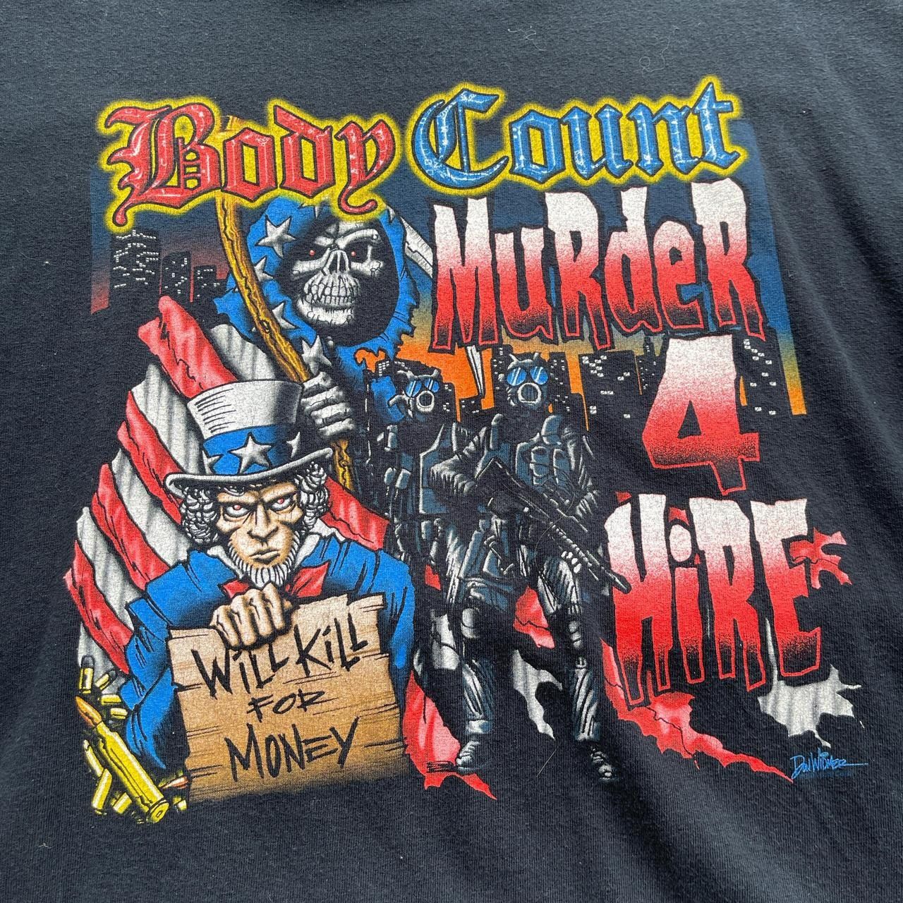 Vintage Vintage 90s body count will kill 4 money Rare Ice-T Shirt Size US L / EU 52-54 / 3 - 2 Thumbnail