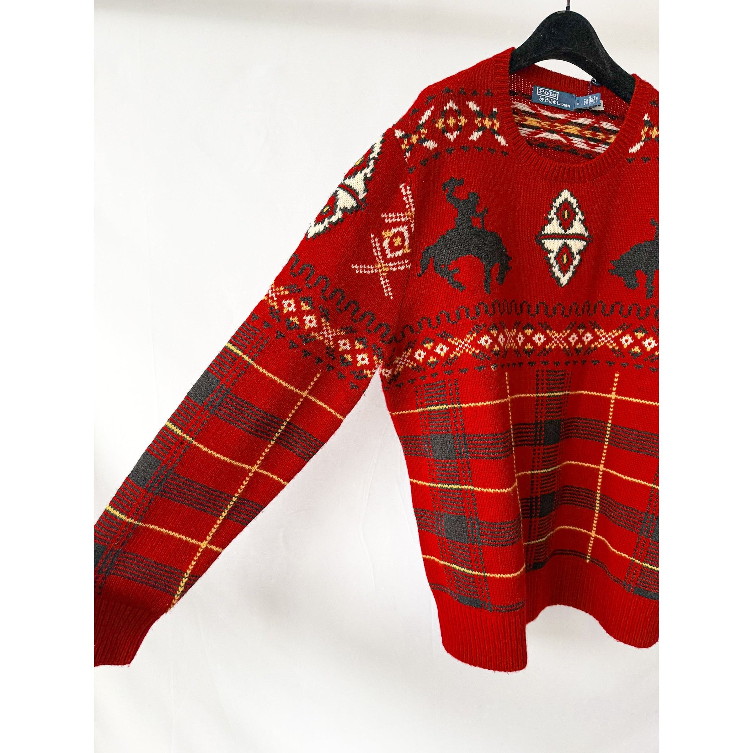 Polo Ralph Lauren Ralph Lauren Polo Wool Blend Chunky Knit Western Fair Isle S Size US L / EU 52-54 / 3 - 5 Thumbnail