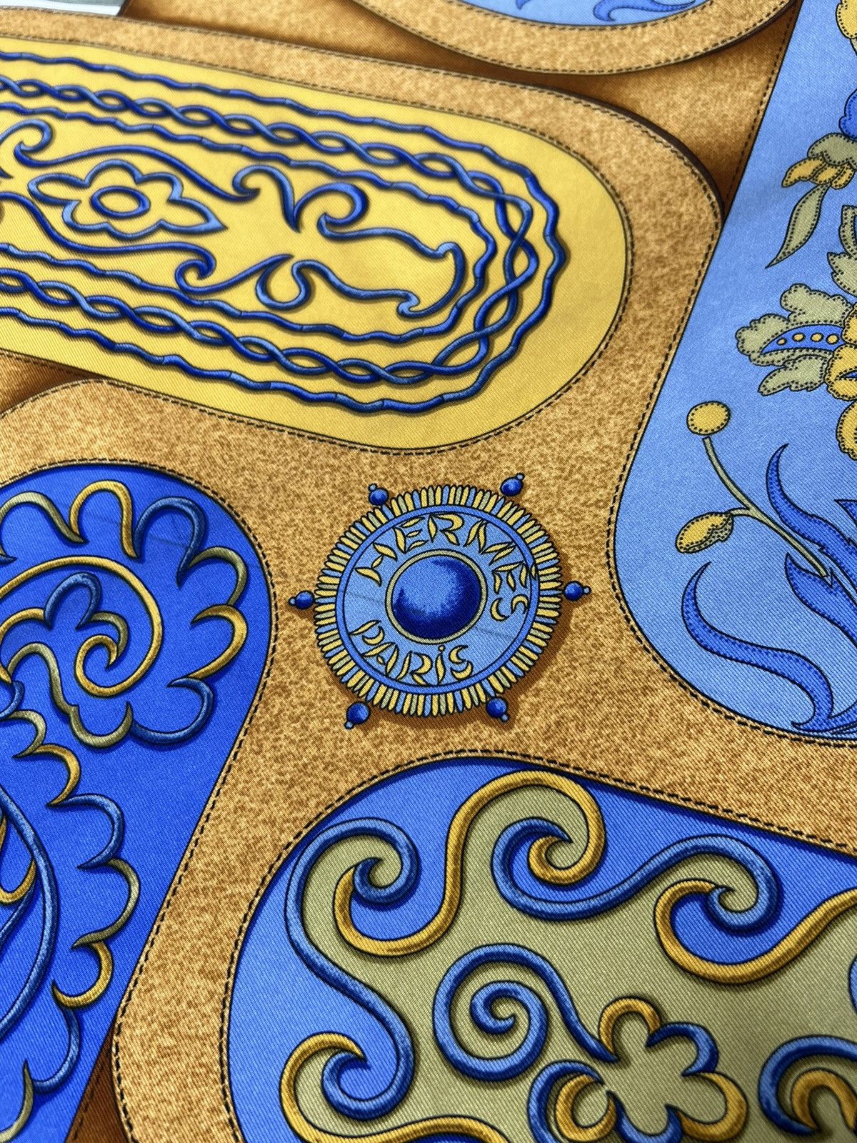Hermes Vintage Hermes Kare90 Festival By Henri D'origny Silk Scarf Size ONE SIZE - 12 Thumbnail