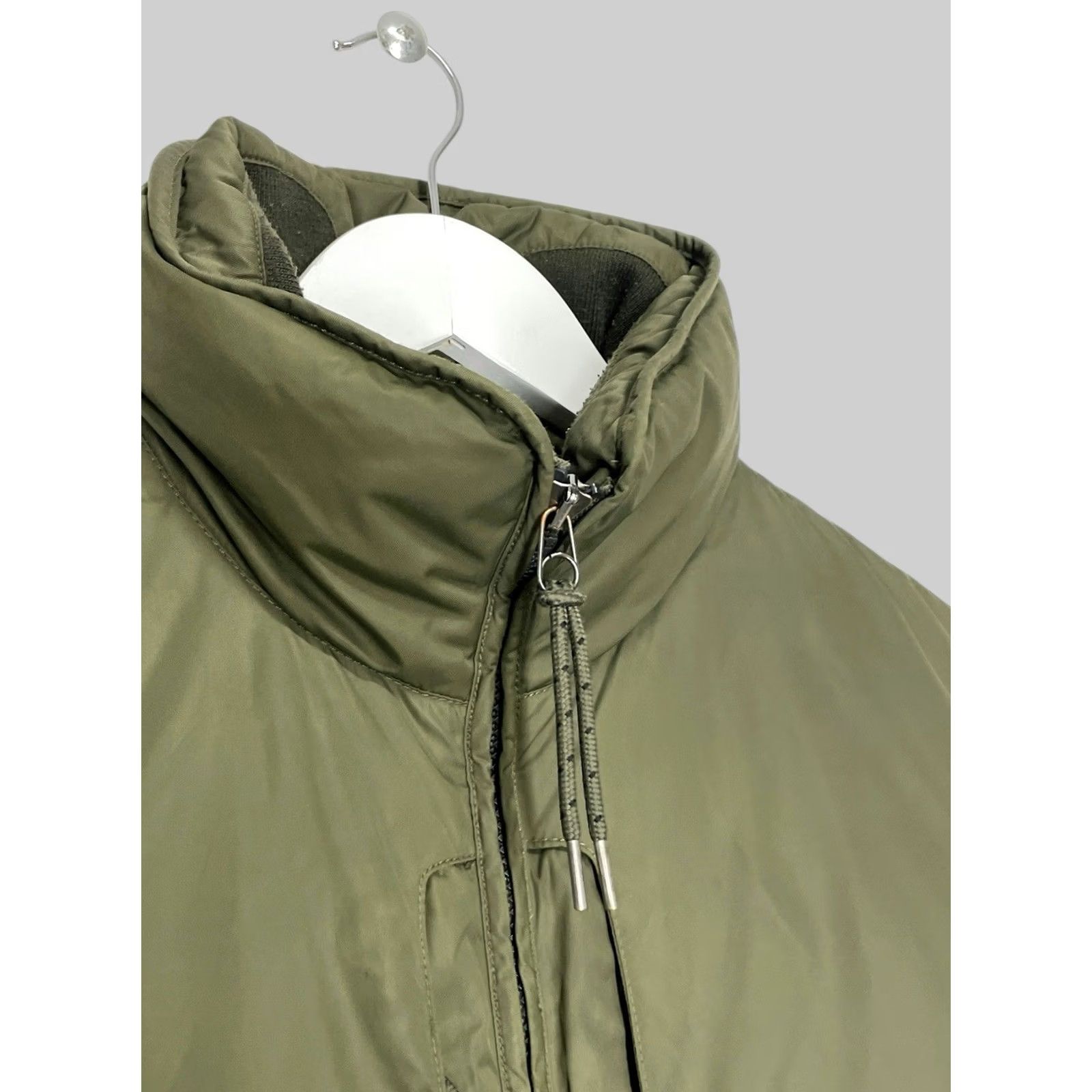 Vintage Jet Set Vintage Ski Jacket Women 12 Olive Nylon Down Zipper Glitter Button Military Jacket 65 cm 61 cm Sleeve Size XL / US 12-14 / IT 48-50 - 5 Thumbnail