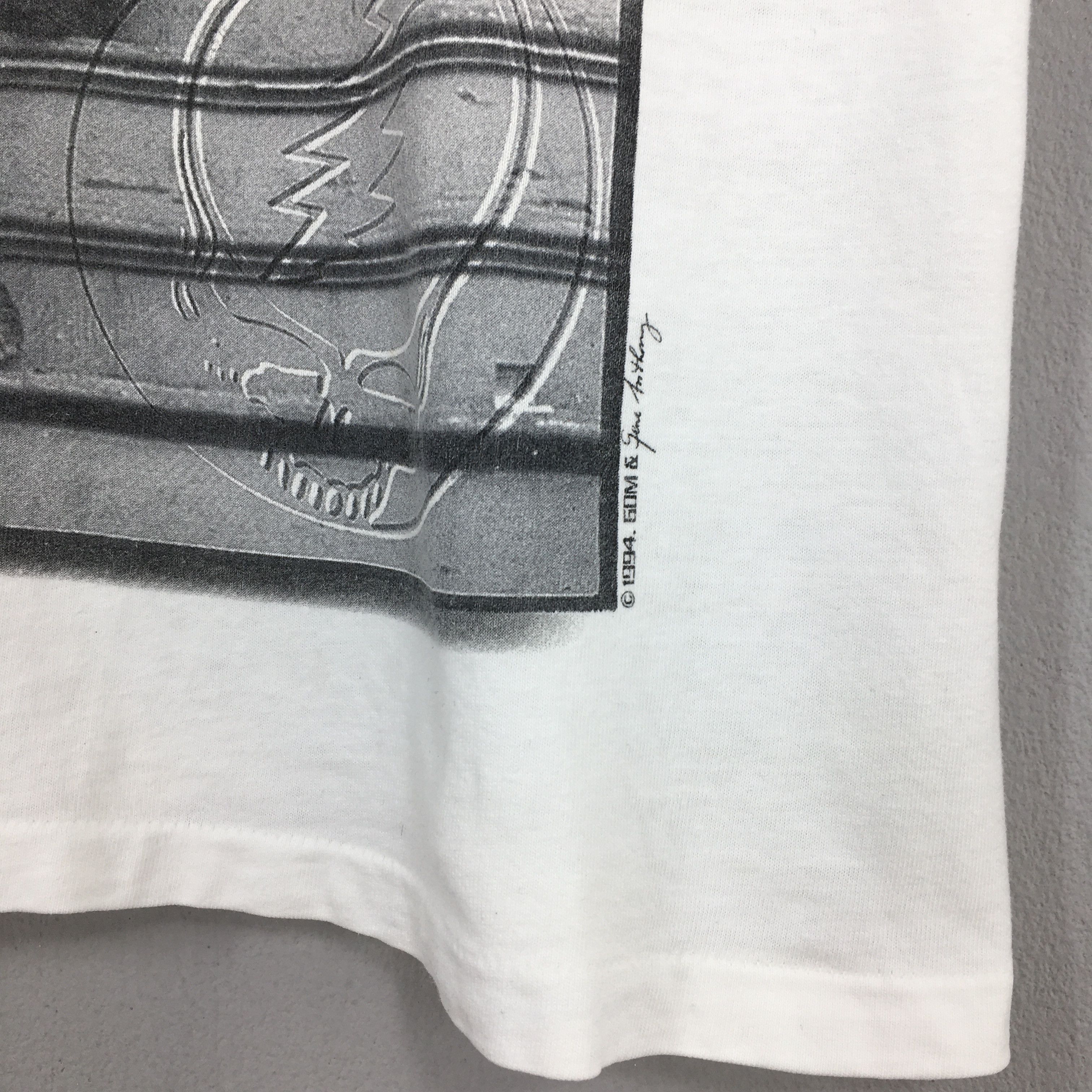 Band Tees × Grateful Dead Vintage 1994 Grateful Dead Rock Deadheads White Tshirt M Size US M / EU 48-50 / 2 - 7 Thumbnail