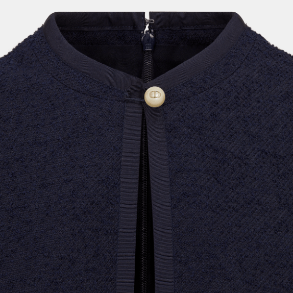 Dior o1w1db10925 441R75 Short Flared Mini Dress in Navy Blue Size S / US 4 / IT 40 - 3 Thumbnail
