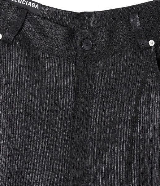 Balenciaga o1la1rc1a1024 Transparent Pants in Black Size 26" / US 2 / IT 38 - 3 Thumbnail