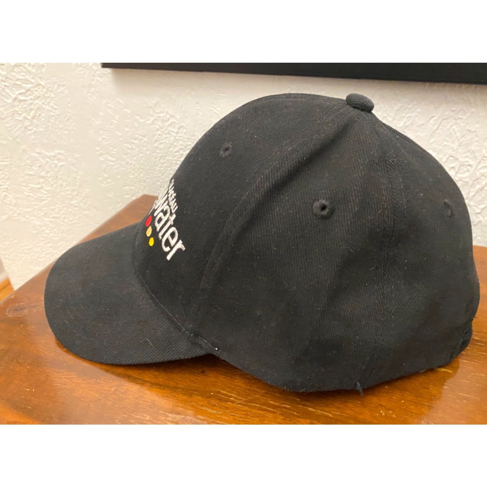 Vintage Vitamin Water Hat Black Adjustable Men Baseball Cap Logo 90s 2000s Beverage Caproom Size ONE SIZE - 2 Thumbnail