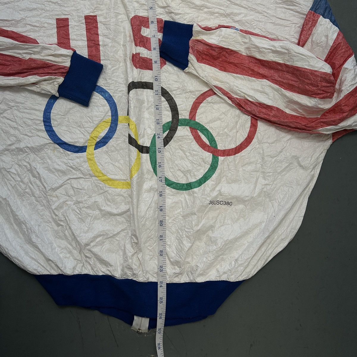 Vintage Vintage 80s/90s USA Olympics Tyvek Jacket Size US XL / EU 56 / 4 - 8 Thumbnail