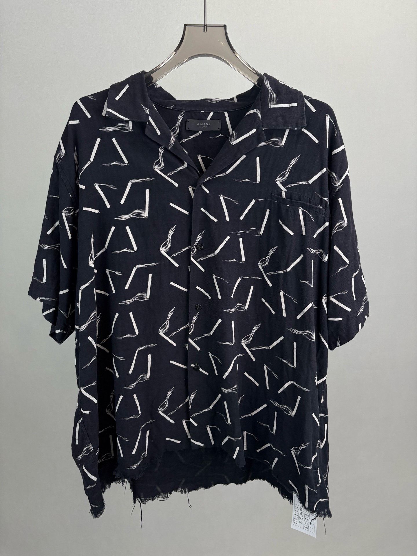 Amiri AMIRI Black Pattern Short Sleeve Shirt Size US S / EU 44-46 / 1 - 1 Thumbnail
