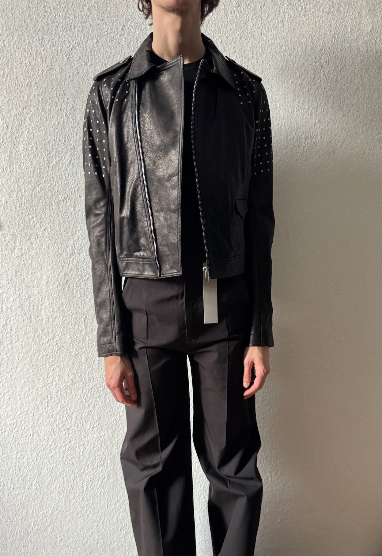 Rick Owens SS19 "BABEL" Studded Stooges LCW Leather Jacket Rick Owens Size US L / EU 52-54 / 3 - 23 Thumbnail