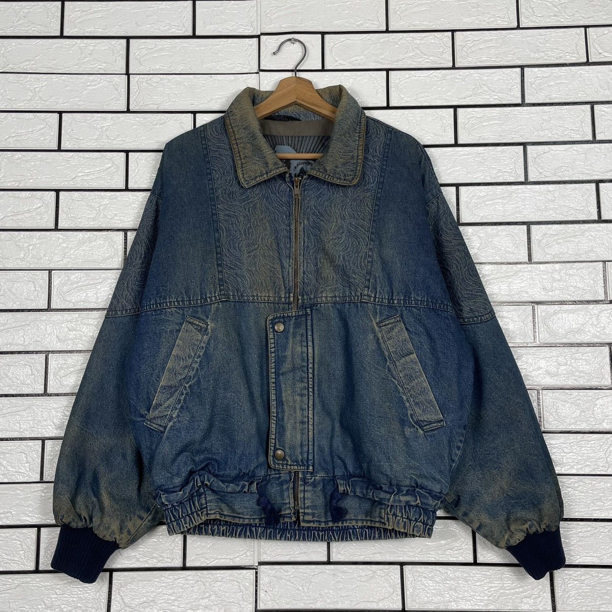 Japanese Brand Ruck Dam Biker Indigo Denim Jacket Size US L / EU 52-54 / 3 - 1 Thumbnail