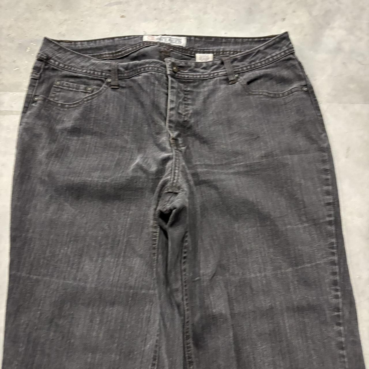 Japanese Brand × Vintage Crazy Vintage Y2K/2000s Grunge Black Denim Jeans! Size US 34 / EU 50 - 5 Thumbnail