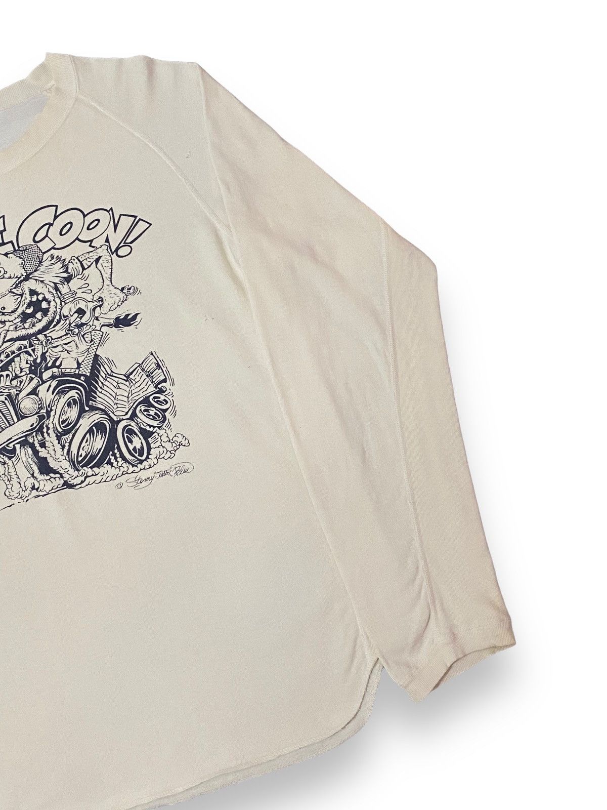 Japanese Brand × Pherrow's × Vintage STORMY BLUE BY PHEROWS SILLY TRUCKER GRAPHIC LONGSLEEVE Size US L / EU 52-54 / 3 - 7 Thumbnail