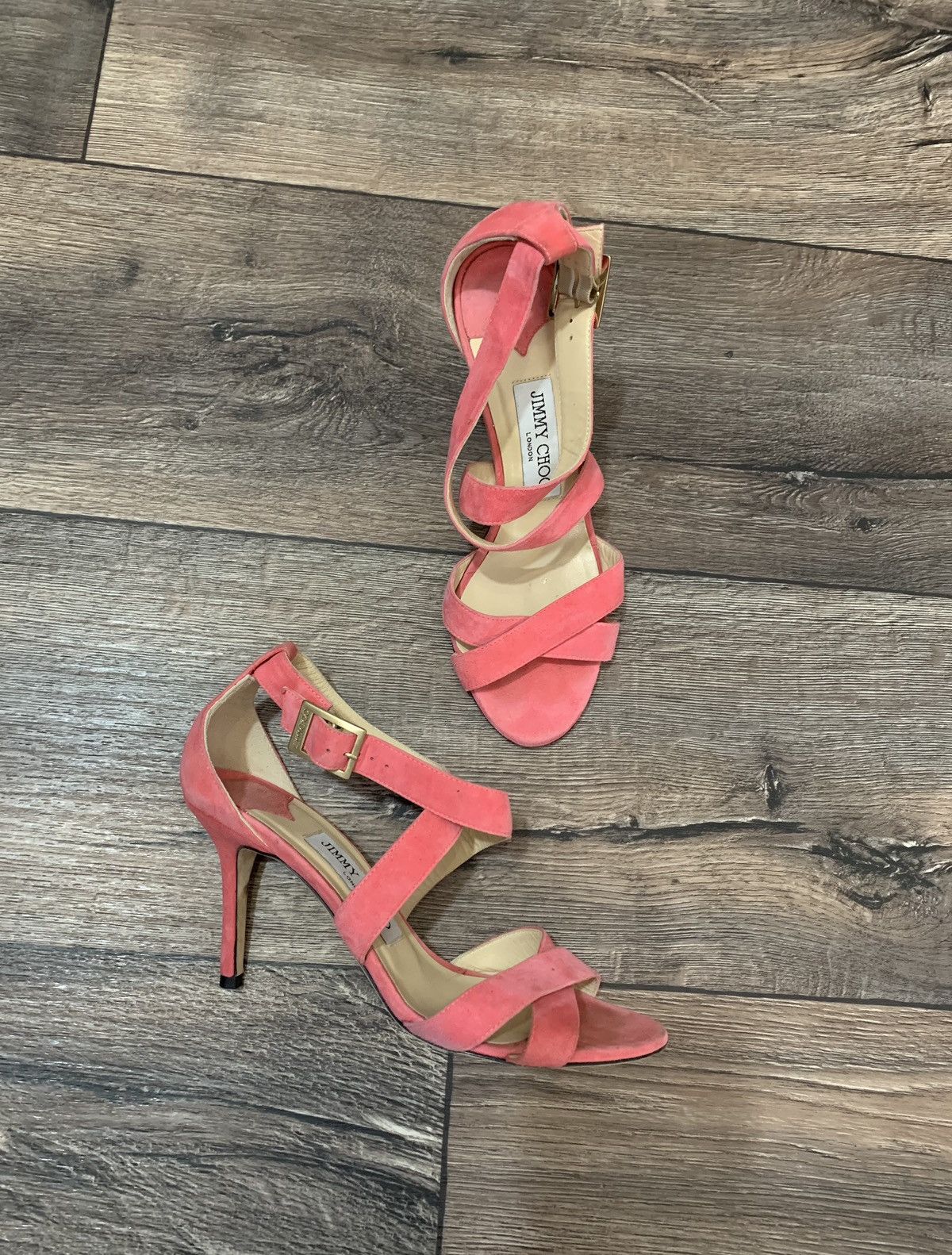 Jimmy Choo Jimmy Choo Suede Pink Heels Shoes Made in Italy US5,5 Size US 5.5 / IT 35.5 - 1 Thumbnail