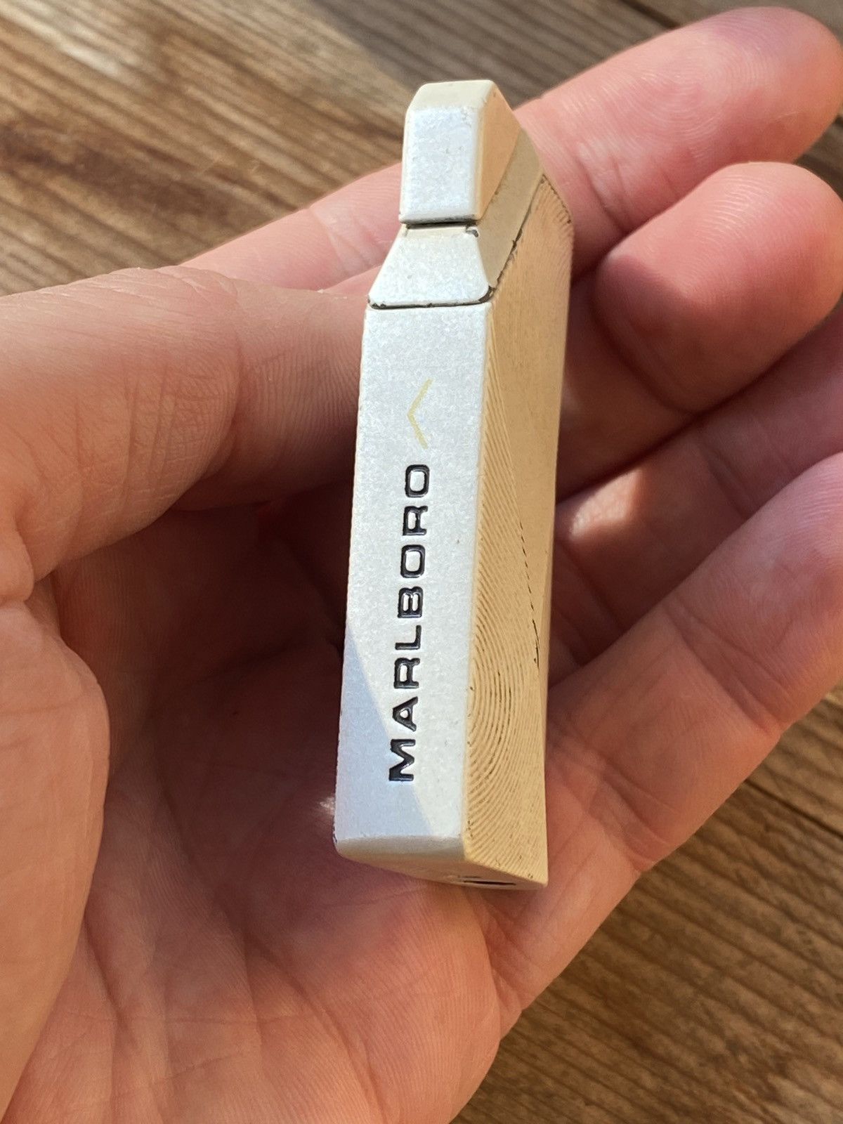 Marlboro × Vintage Marlboro silver lighter 00s racing, Geometric Elegance WORK Size ONE SIZE - 2 Thumbnail