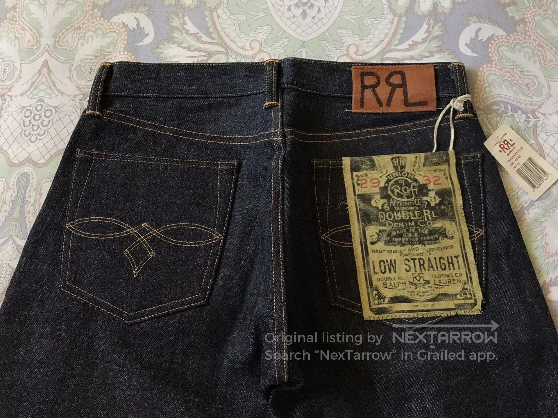 RRL Ralph Lauren RRL Low Straight Vintage Selvedge Denim. Size US 29 - 3 Thumbnail