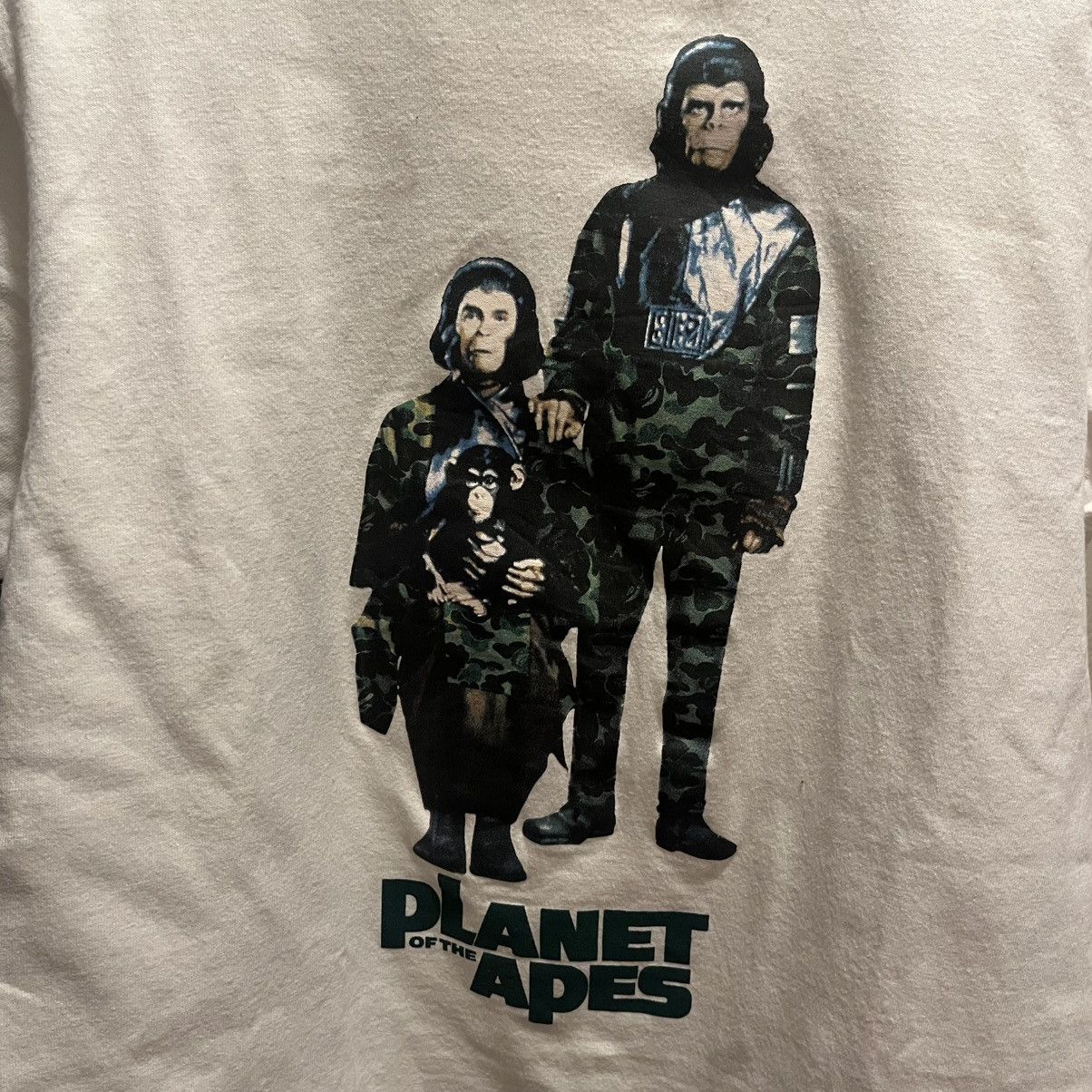 Bape 2014 Bape x plane of the apes t shirt Size US S / EU 44-46 / 1 - 2 Thumbnail