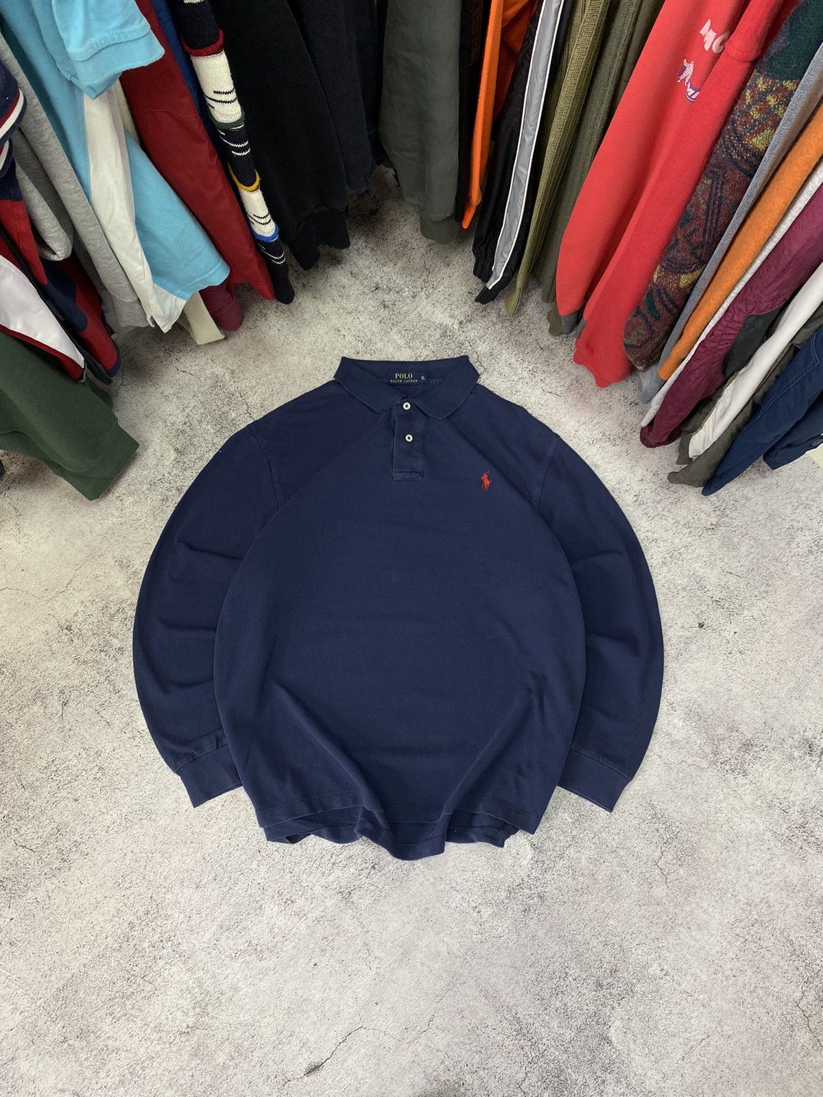 Japanese Brand × Polo Ralph Lauren × Vintage Polo ralph lauren rugby long sleeve y2k style Size US XL / EU 56 / 4 - 1 Thumbnail